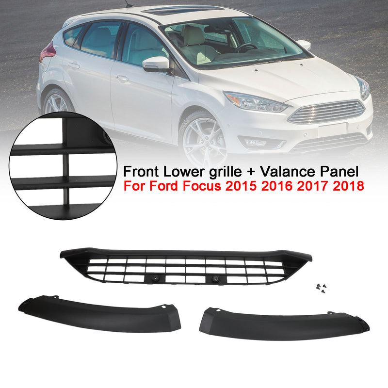 2015 2016 2017 2018 Ford Focus Valance Panel Front Bumper Lower Grille