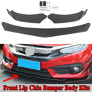 4PC Universal Front Bumper Lip Body Kit Spoiler Fit GMC Honda Civic Carbon Fiber Generic