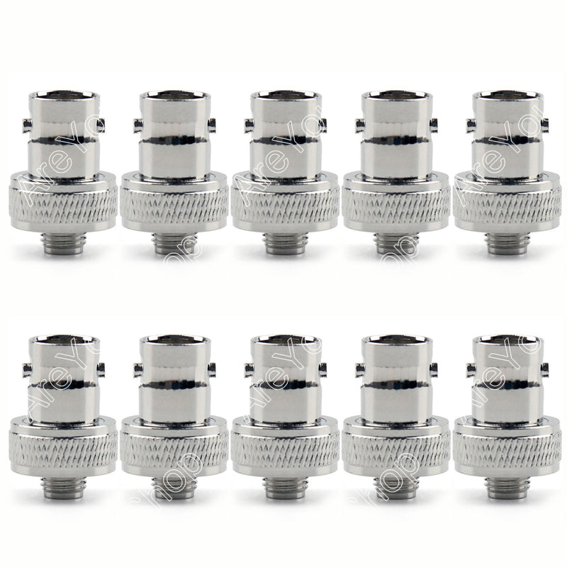 10Pcs Adapter BNC Female Jack To SMA Female RF Connector Gold Plating F/F