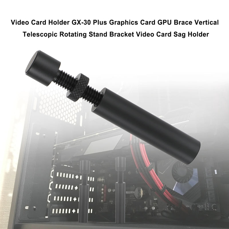 Adjustable Desktop Graphics Card GPU Brace Aluminum Video Rotating Stand