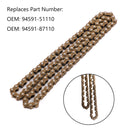 Drive Chain For Yamaha 94591-51110 94591-87110 Xvs125 Xvs250 Yfm35Ba Yfm350Fwan Generic