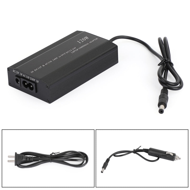 Universal 120W Car Home 34 Tips Power Supply Adapter Charger for Laptop Notebook