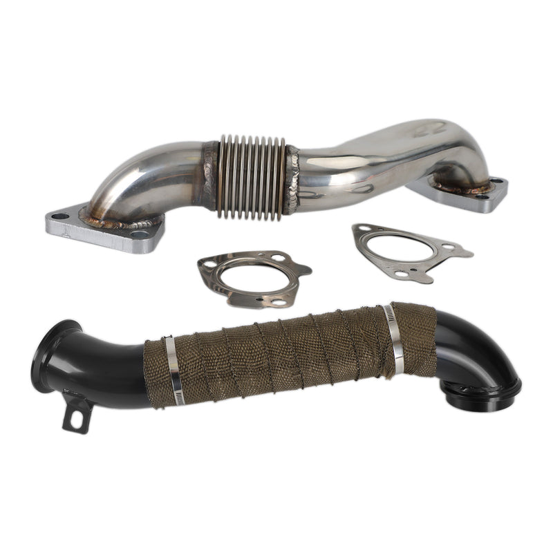 2004.5-2010 Chevrolet Silverado 3500 LLY LBZ LMM Duramax Diesel Turbo Down Pipe Passenger Side Up Pipe