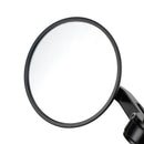 CUSTOM 4" ROUND 22MM HANDLEBAR MIRROR BLACK LEFT & RIGHT SIDE 16-19MM ADAPTORS