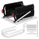 Wall Mounted Folding Ladder Black Loft Attic Stairs Pull down 12 Steps 9.8ft Black Wall Mounted Folding Loft Ladder Stairs Attic Ladder Home Pulldown