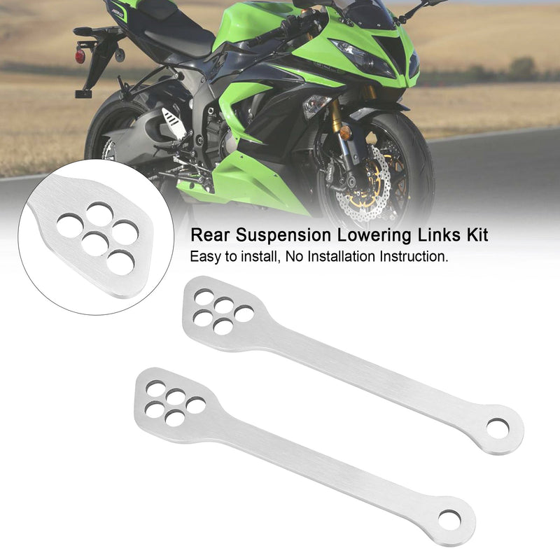 Rear Suspension Lowering Links Kit For KAWASAKI Ninja ZX6R ZX10R EX250 EX300 2003-2019 Generic