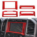 Red Silver Central Control Air Condition Navigation Warning Light Panel For Ford F150 Generic