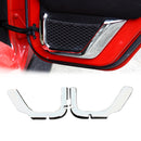 2pcs ABS Trunk Sundry Net String Bag Frame Trim For Renegade 2011+ 2Door Silver/Orange Generic
