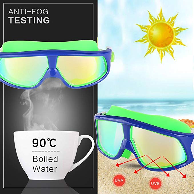 Anti-Fog Glasses+Earplugs Swim AT2 Waterproof Goggles Swimming Kids Eyewear