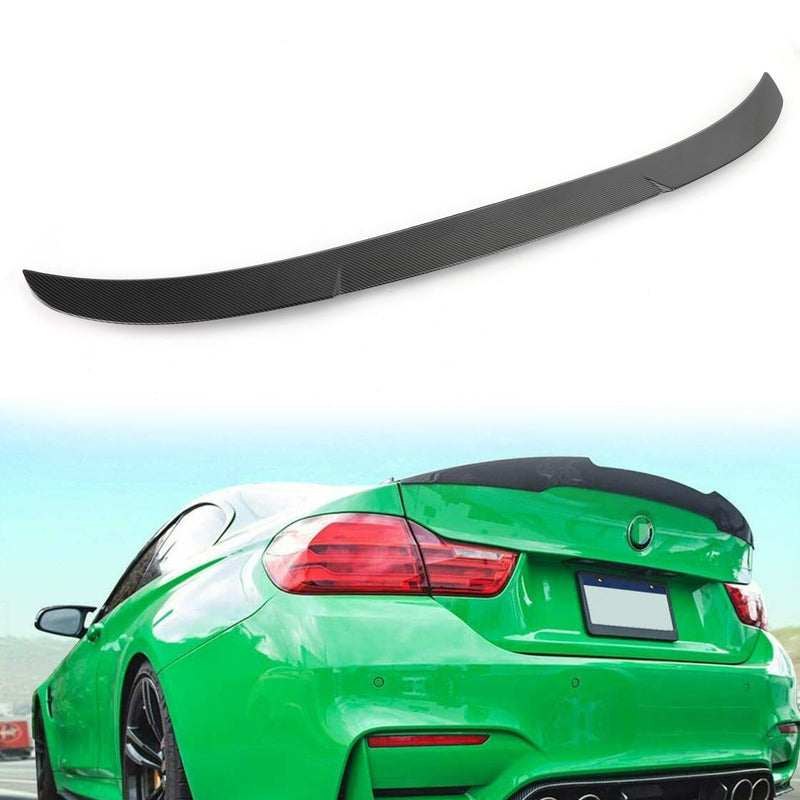 Rear Trunk Spoiler Wing M4 Type Fit for BMW F30 3Series 12-18 Carbon Fiber Style
