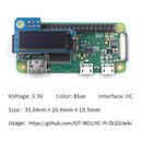 0.96" 0.91" OLED Screen Module 128X64 Fit for Raspberry Pi 3 4B/3B and Pi Zero