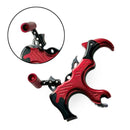 Archery 3 Finger Grip Caliper Arrow Release Aids Aluminum Compound Bow Hunting