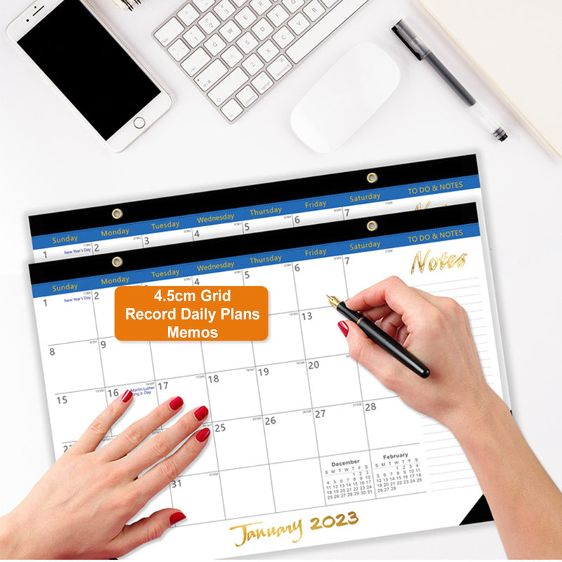 2022.7-2023.12 Calendar Brownline Home Office Monthly Desk Pad Calendar