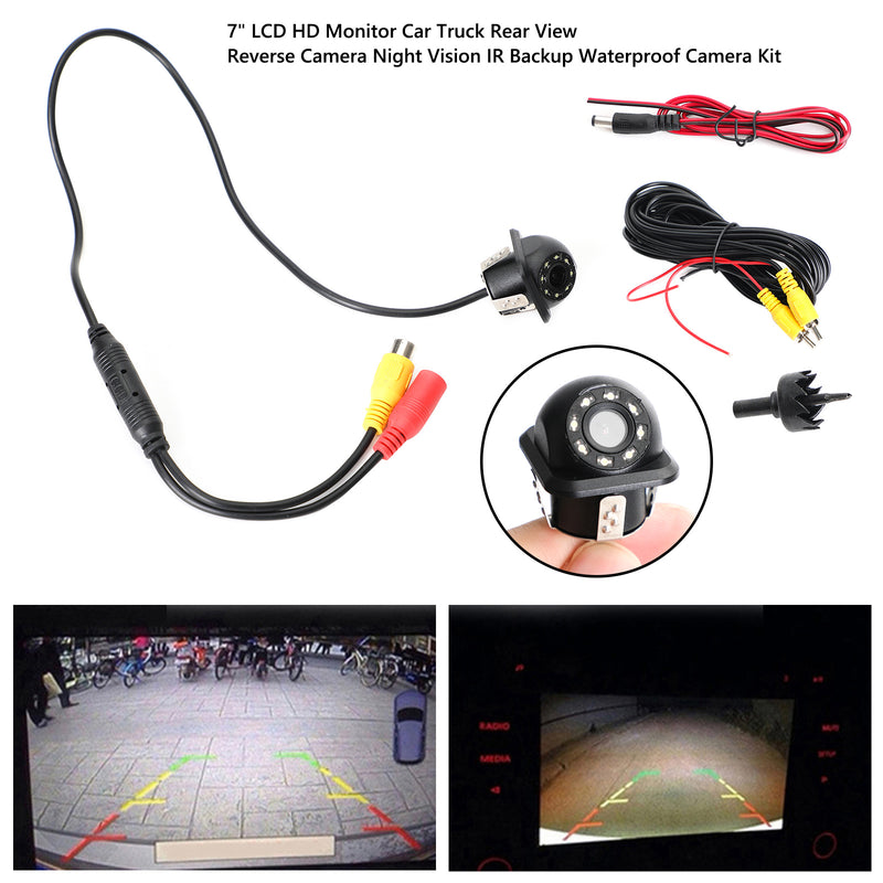170¡ã HD CMOS Car Rear View Backup Reverse Camera Night Vision 8 LED Waterproof