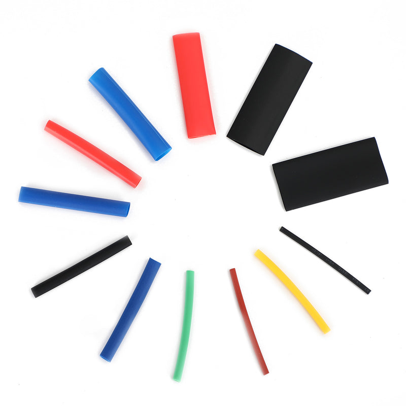 750Pcs Cable Heat Shrink Tubing Sleeve Wire Wrap Tube 2:1 Assortment Kit Tools