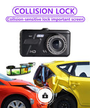Front and Rear HD 1080P Dash Cam 4" In Car Camera Recorder Dual Night View