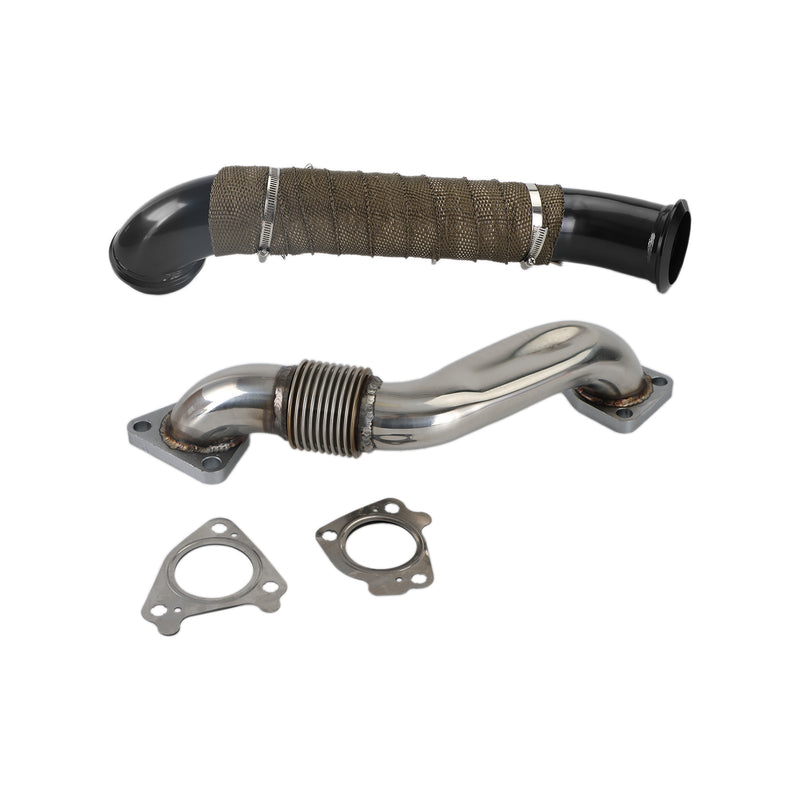 2004.5-2010  Chevrolet Silverado 2500HD 3500HD 6.6L LLY LBZ LMM Duramax Diesel Turbo Down Pipe Passenger Side Up Pipe