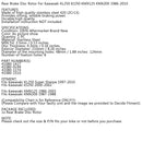 Rear Brake Rotor Disc for Kawasaki KL250 Sherpa 250 KJ250 KMX 125 200 1986-2010 Generic