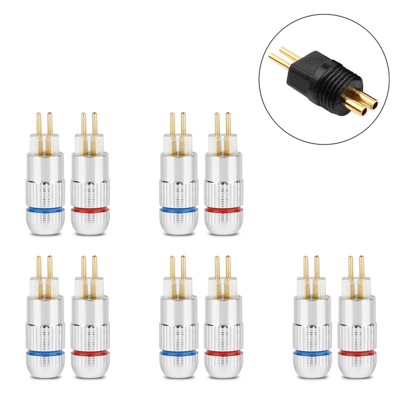 5PCS 0.78mm Earphone Plug Solder Wire Connector For UM3X W4R UE18 UE11 Chrome