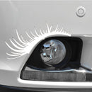 Porsche Volkswagen Beetle Black Car Headlight Eyelash Sticker Eyebrow Decal