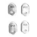4 Pcs Hand Contorl Switch Button Cover Cap Fits For Flhtk Flhtcu Se Tg Fltr U Se Generic