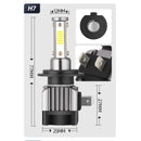 2x LED Headlight Low Beam Bulbs Conversion High Power 5000LM 25W Generic