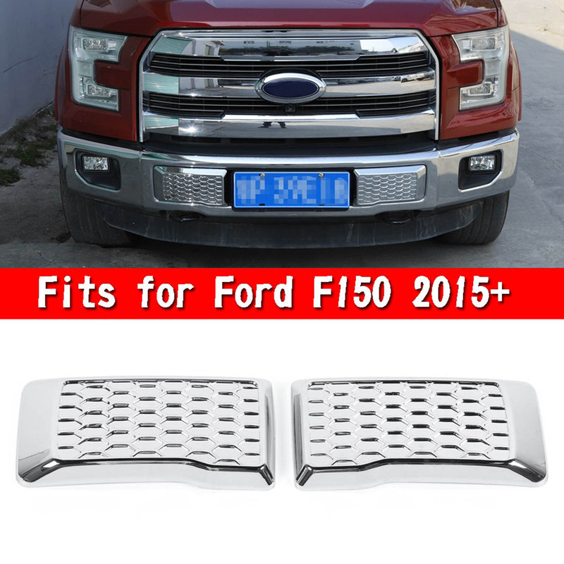 2x Ford F150 2015+ Front Bumper Corner Decor Cover Trim