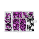 158x Motorcycle Sportbike Windscreen Fairing Bolt Kit Fastener Clip Screw Purple Generic