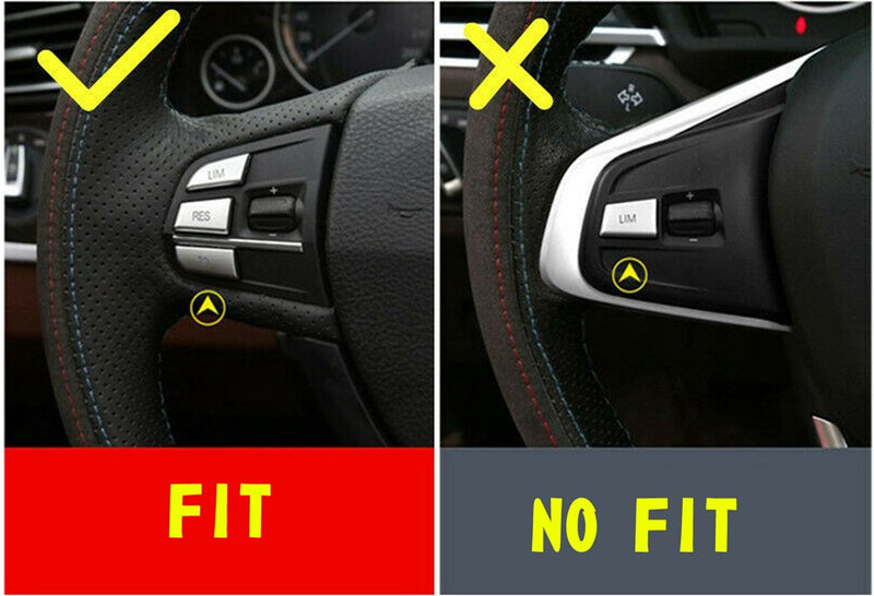 7x Inner Steering Wheel Button Trim Cover Fit For BMW X3 F25拢篓11-17拢漏X4 F26拢篓14-17拢漏 Generic