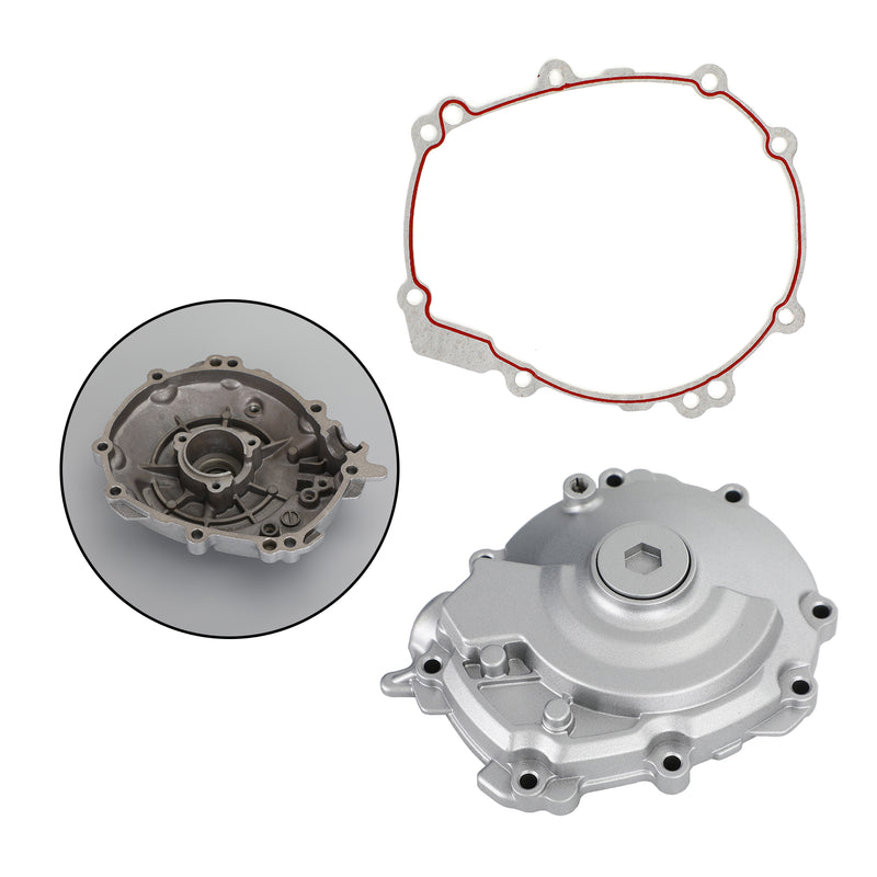 Silver Left Engine Stator Crankcase Crank Case Cover Fit For YAMAHA YZF R1 15-19 Generic