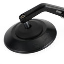 CUSTOM HANDLEBAR MIRROR BLACK 4" ROUND LEFT & RIGHT SIDE 7/8" ADAPTORS 16-19MM