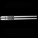 2pcs Side Skirt Stripes Decal Sticker for Mercedes Benz W205 C Class AMG White