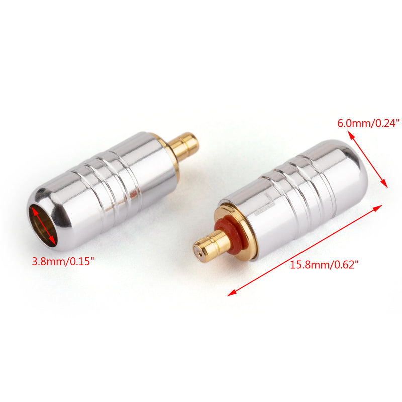 1Pair Earphone DIY Pin Connector Jack For UE Live UE6 Pro SUPERBAX IPX Silver