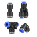 40Pcs Quick 6mm OD Plastic Pneumatic Push Connector Air Line Fittings