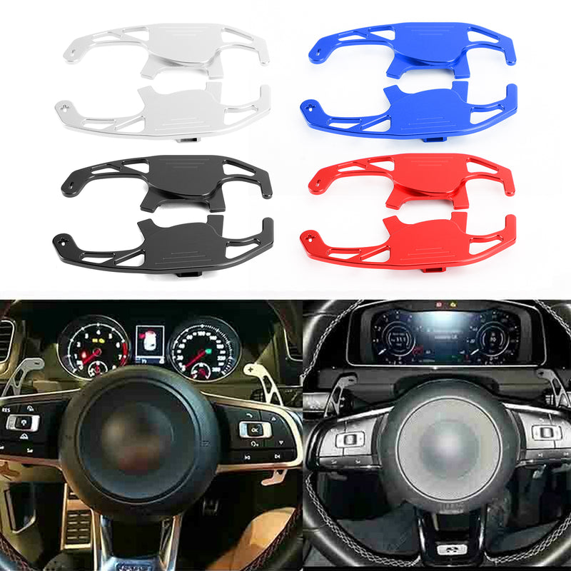 Pair Steering Wheel Shift Paddle Extension For VW Golf MK7 TSI GTI R Scirocco