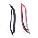 Carbon Fiber Rear Fog Light Lamp Cover Trim For Tesla Model 3 2019+ Generic