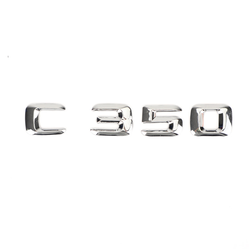 Mercedes C350 Rear Trunk Emblem Badge Nameplate Decal Letters Numbers