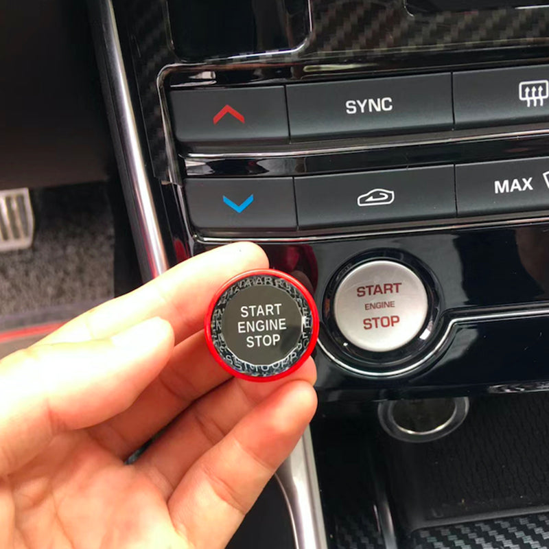 Jaguar XF XE F-Pace Engine Start Stop Push Button Knob Switch Decor Cover