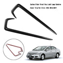 Carbon Fiber Front Fog Light Lamp Eyebrow Cover Trim For Civic 10th 2016-2019 Generic
