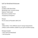Smoke Folding Down Windshield Windscreen For 04-19 Club Car Precedent Golf Cart Generic