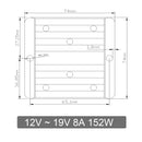 12V to 19V 8A 152W DC-DC Boost Step Up Power Converter Voltage Regulator Module