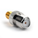 4PCS RP SMA Female To F-Type Female Jack Straight Coax RF Adapter Connector