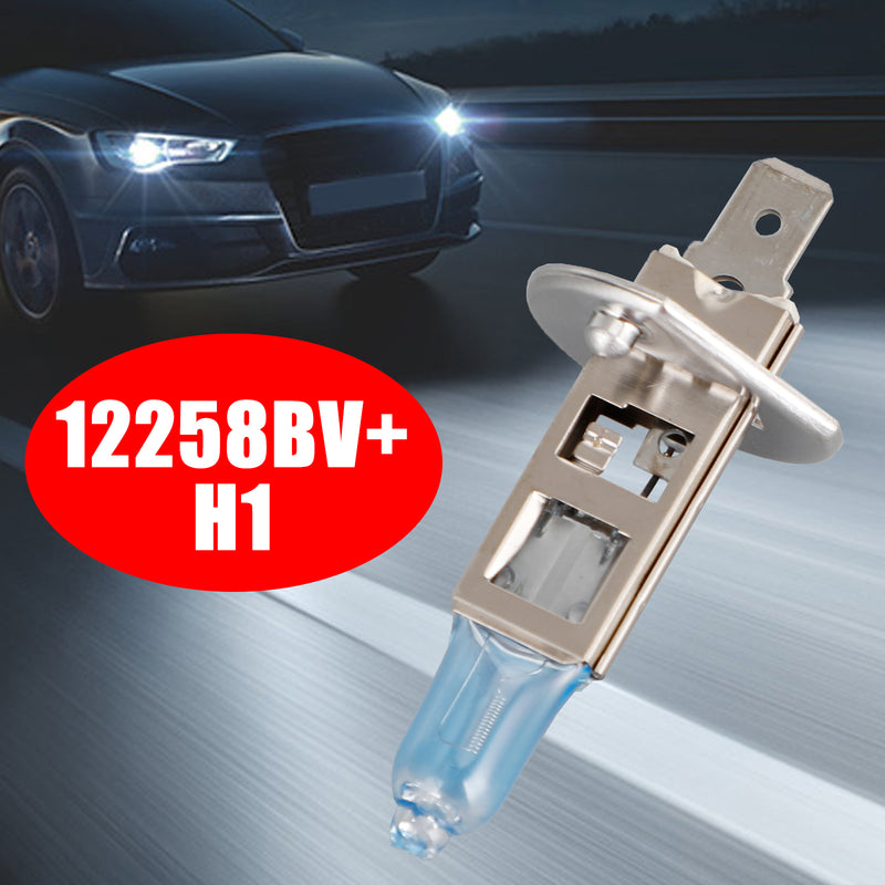 For Philips 12258BV+ BlueVision 4000K Car Headlight Bulbs H1 12V55W P14.5S