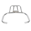 CHROME REAR LUGGAGE CARRY SUPPORT RACK W/ GRAB HANDLE FOR VESPA GTS GTV GTL GT Generic