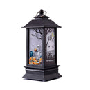 Halloween Portable Mini LED Wind Lantern Party Decoration Fireplace Light