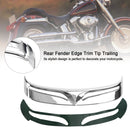 FLSTF 1990-2017 Chrome Rear Fender Edge Trim Tip Trailing