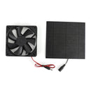 Solar Panel Powered Fan Mini Ventilator For Greenhouse Pet/Dog Chicken House Generic