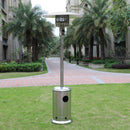 Patio Heater 48000 BTU Stainless Steel Outdoor Propane Gas Floor Stand Heating