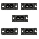 5PCS IEC320 C7 2 Pin FeMale Power Socket With Switch 2.5A 250V For Boat AC-20A