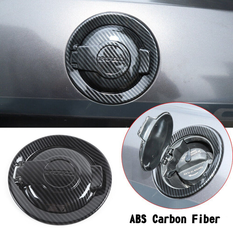 Carbon Fiber Fuel Tank Cover Door Gas Filler Cap For Challenger 2009+ Generic